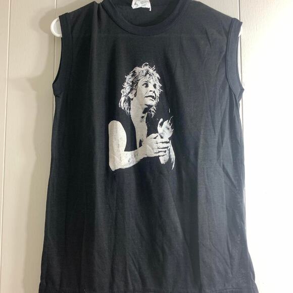 80’s OZZY OSBOURNE MOTLEY CRUE single stitch sleeveless tank top tee shirt M - Picture 3 of 8